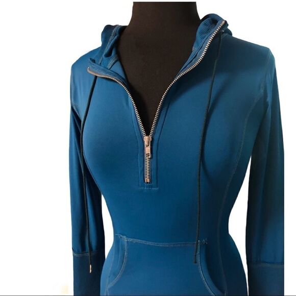 free People Movement 1/4 Zip Hooded Pullover Sz XS - Picture 3 of 11